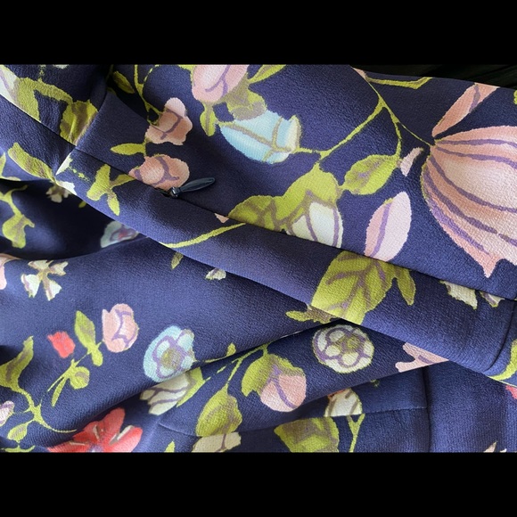 Rebecca Taylor silk floral off shoulder dress med - Picture 10 of 12